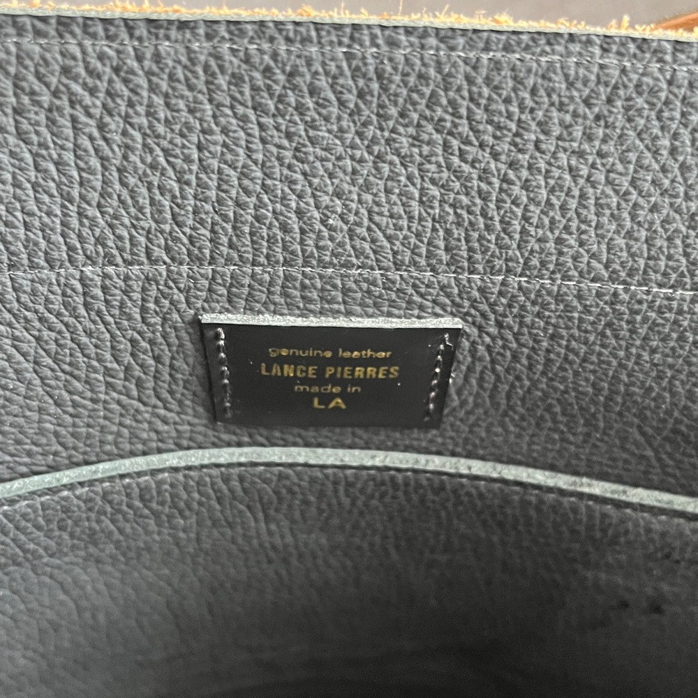 Lance Pierres Tan Leather Tote Bag - Picture 6 of 9